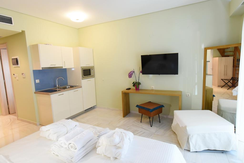 Edem Luxury Apartments Néa Péramos Habitación foto